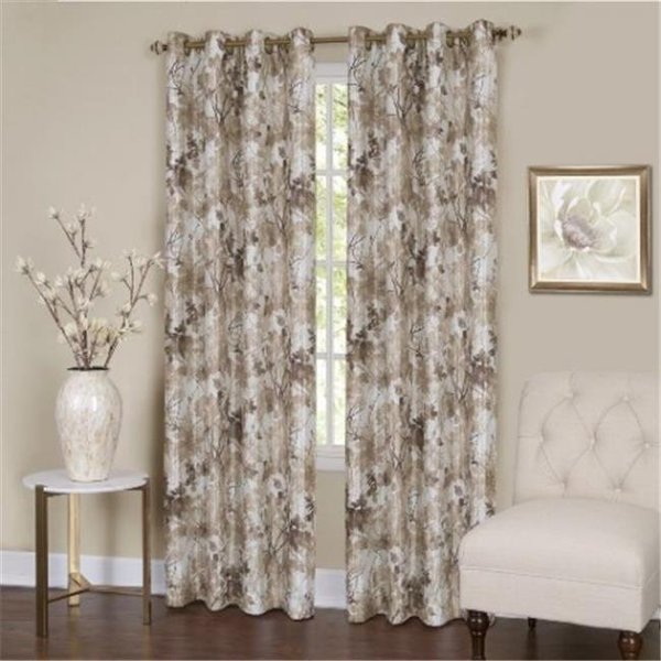 Achim Importing Achim Importing TQPN84TN06 50 x 84 in. Tranquil Lined Grommet Window Curtain Panel; Tan TQPN84TN06